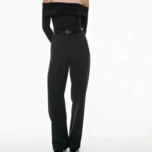 Wilfred Black High-Waisted Trousers